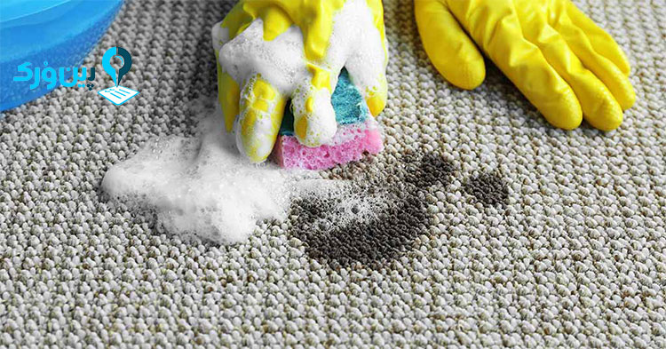 از بین بردن لکه روغن از روی فرش با خمیر اصلاح
