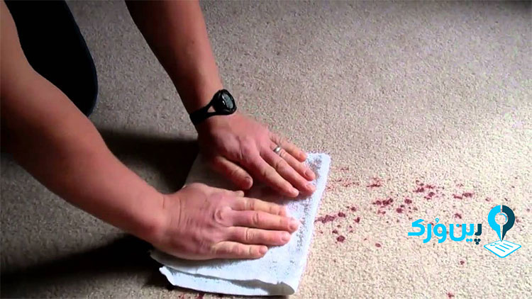 از بین بردن لکه رنگ آکریلیک از روی فرش
