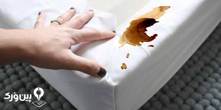 از بین بردن لکه قهوه از روی تشک