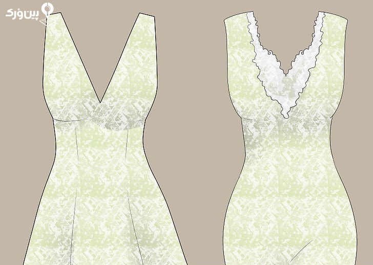 لباس عروس آستین حلقه ای 