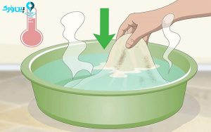 شستن پارچه پنیرسازی با دست 