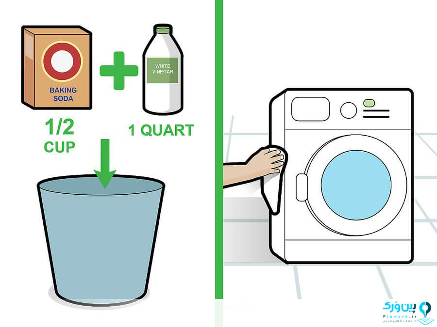 شستن بدنه ماشین لباسشویی